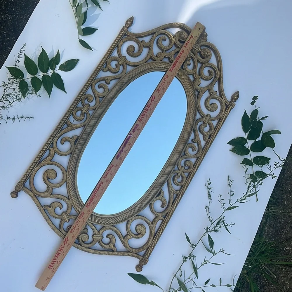 Vintage Ornate Gold Mirror